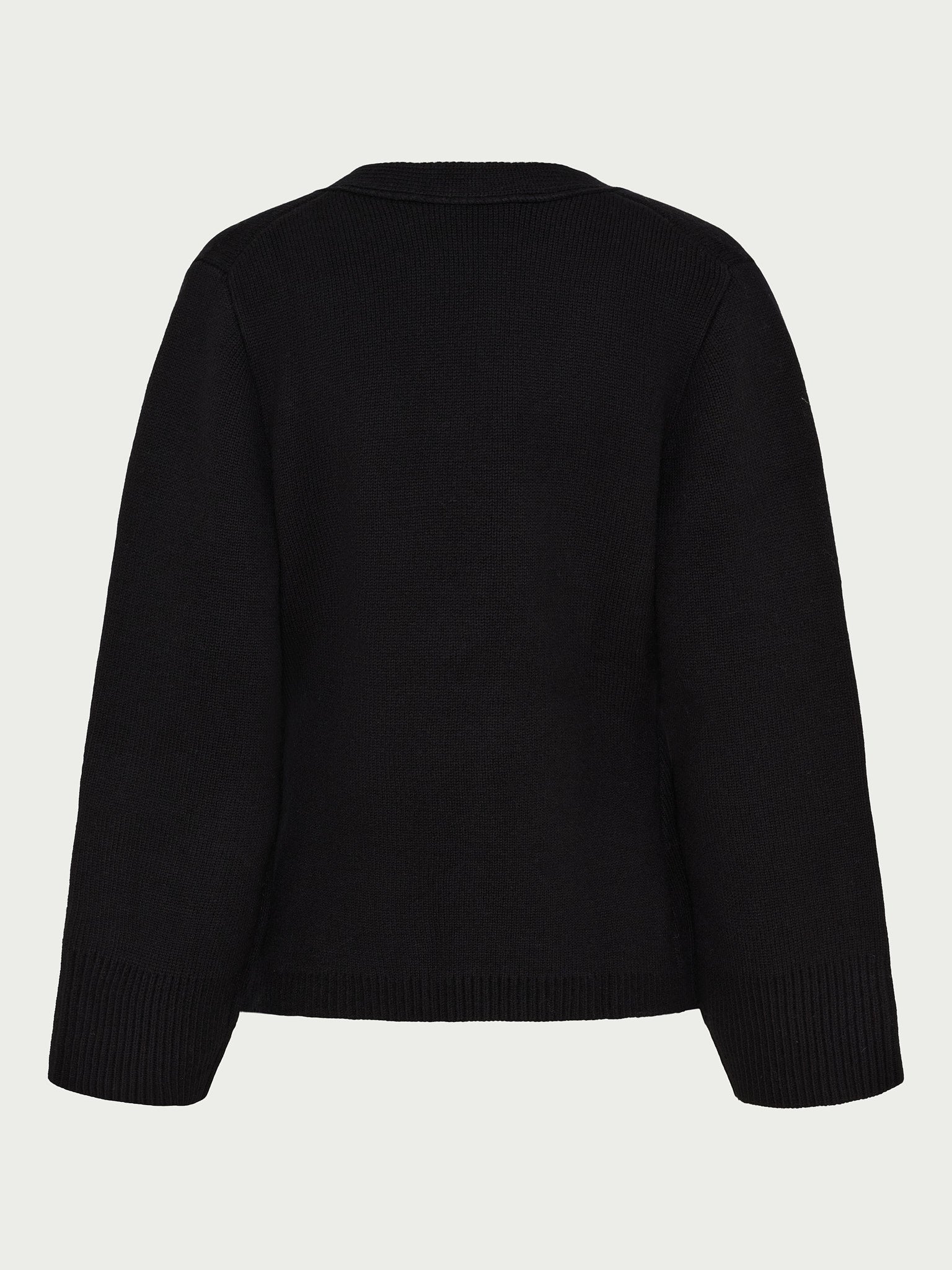 La Rue Merino Wool Cardigan black - La Rue Copenhagen