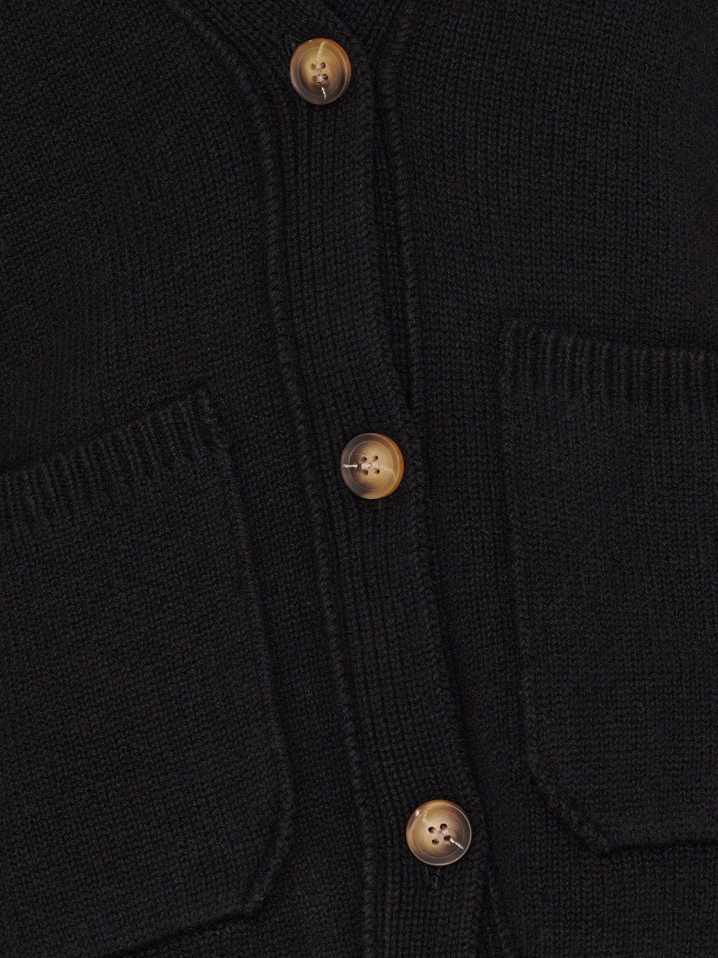 La Rue Merino Wool Cardigan black - La Rue Copenhagen