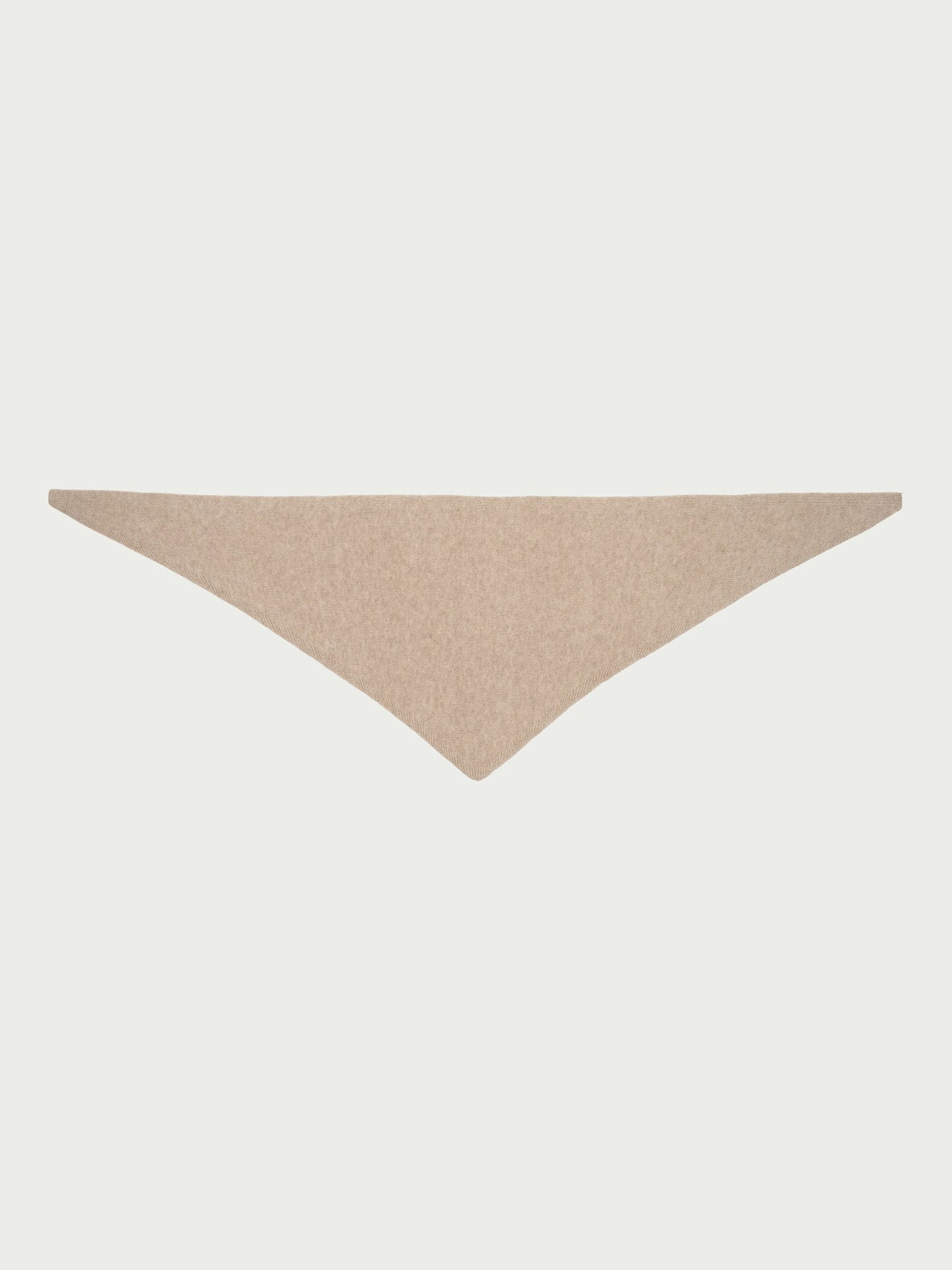 Triangle wool scarf in beige - La Rue Copenhagen